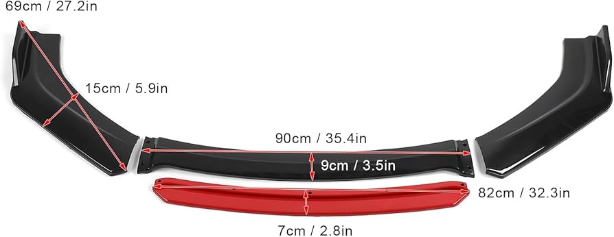 Generic Universal Front Bumper Lip Body Kit