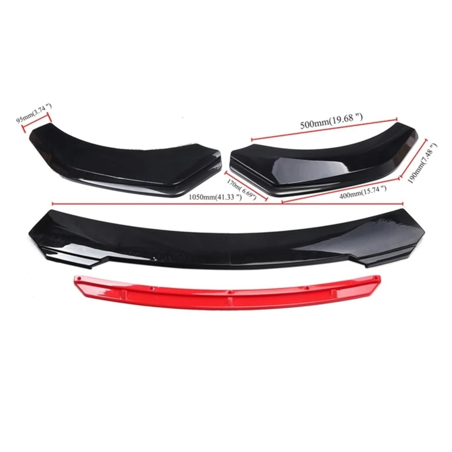 Generic Universal Front Bumper Lip Body Kit