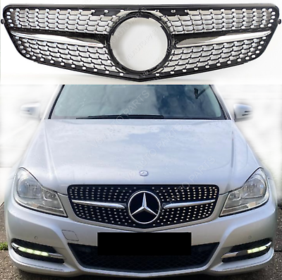 Mercedes W204 C-Class Diamond Front Grill